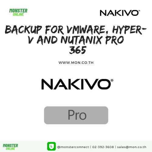 Backup for VMware, Hyper-V and Nutanix Pro