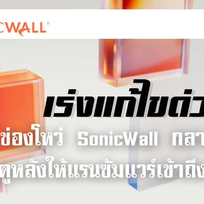 ช่องโหว่ SonicWall