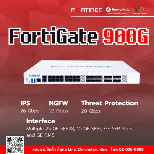 FortiGate G Series ไฟร์วอลล์รุ่นใหม่จาก Fortinet ราคาพร้อมติดตั้ง ...