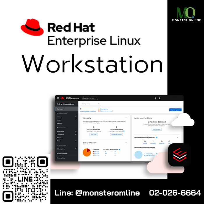 ราคาโปรโมชั่นด่วน!! Red Hat Enterprise Linux Workstation — Monster Online
